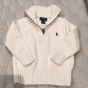 Polo Ralph Lauren white sweater for boys 😘